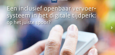 Afbeelding van Een inclusief openbaar vervoersysteem in het digitale tijdperk: op het juiste spoor?