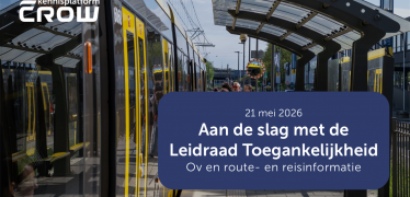 Afbeelding van Webinar Aan de slag met de Leidraad Toegankelijkheid - Ov, route- en reisinformatie